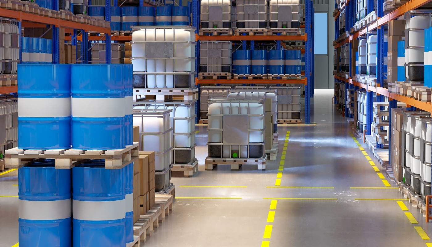 Chemical,Warehouse.,Barrels,Inside,Storage,Building.,Warehouse,With,Toxic,Products.