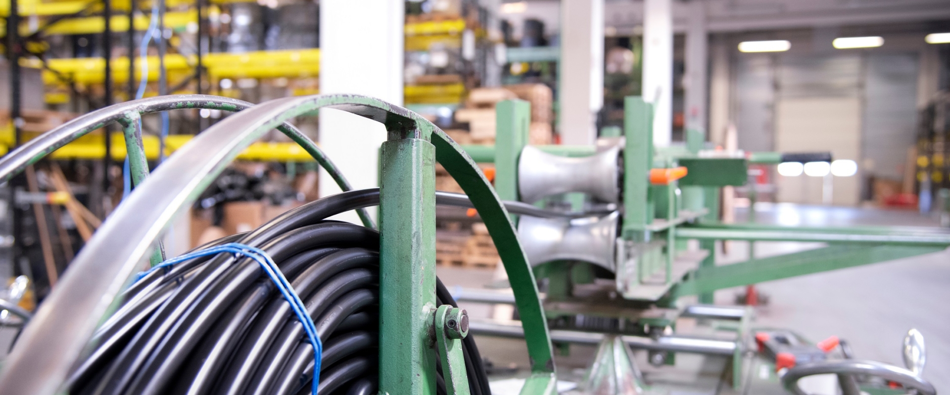 Workshop,Background,Cable,Roll,In,The,Foreground