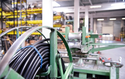 Workshop,Background,Cable,Roll,In,The,Foreground